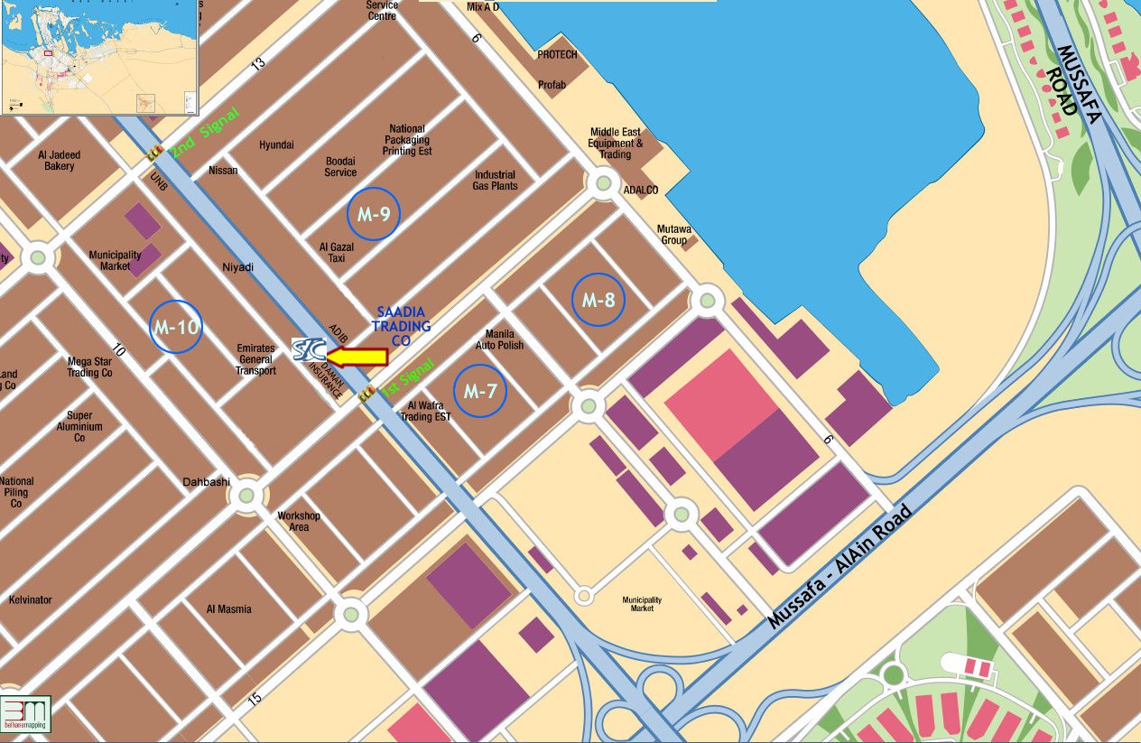 Nissan abu dhabi location map #7